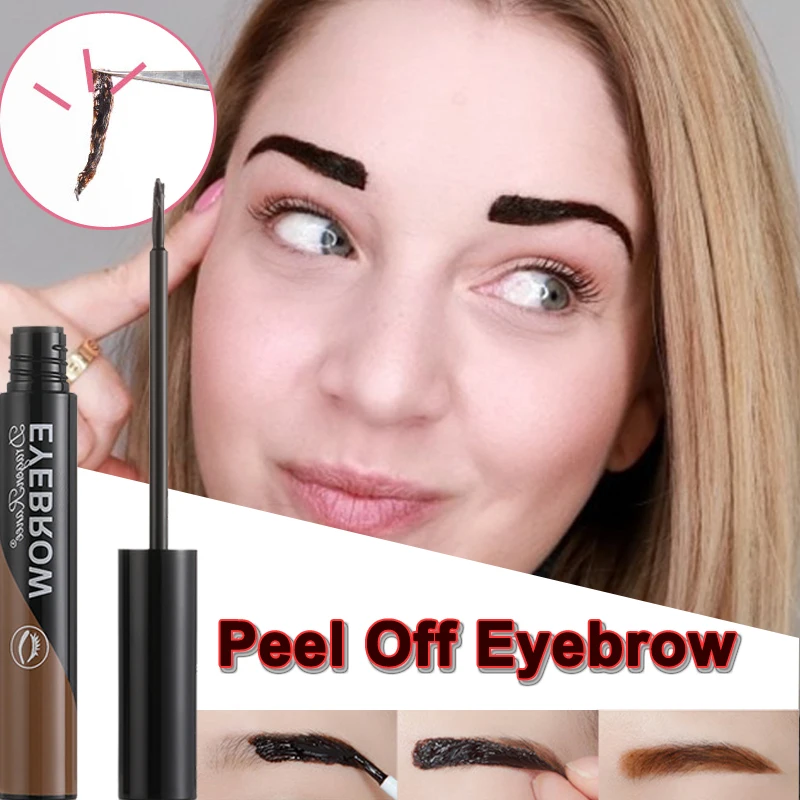 

Dyeing Eye Brow Tattoo Tint Peel Off Waterproof Dye Eyebrow Gel Brow Enhancers Cosmetic Lasting Semi-Permanent Eyebrow Make Up