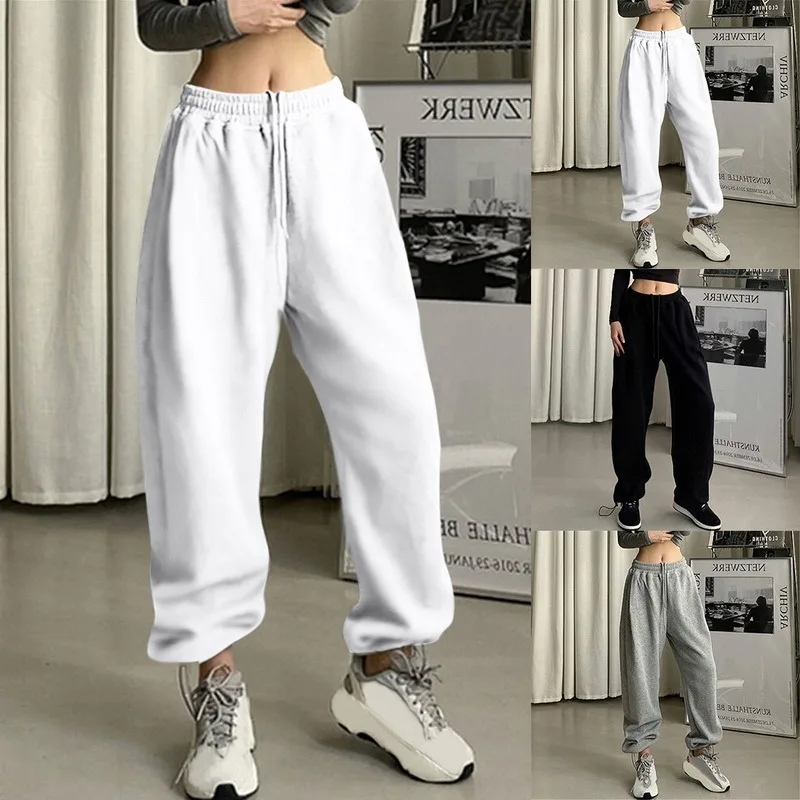 

Women Pants Black Jogging Sweatpants Women for pants Baggy Sports Pants Gray Jogger High Waist Sweat Casual Female Trousers