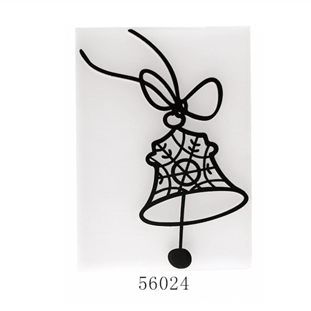 

christmas bell Embossing folders Plastic Background Template for DIY Scrapbooking Crafts Making Photo Album Card Holiday Decor