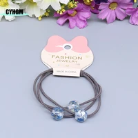wholesale new fashion hair accessories for girls beads elastic hair bands women hair ties hair rubber band f04 1