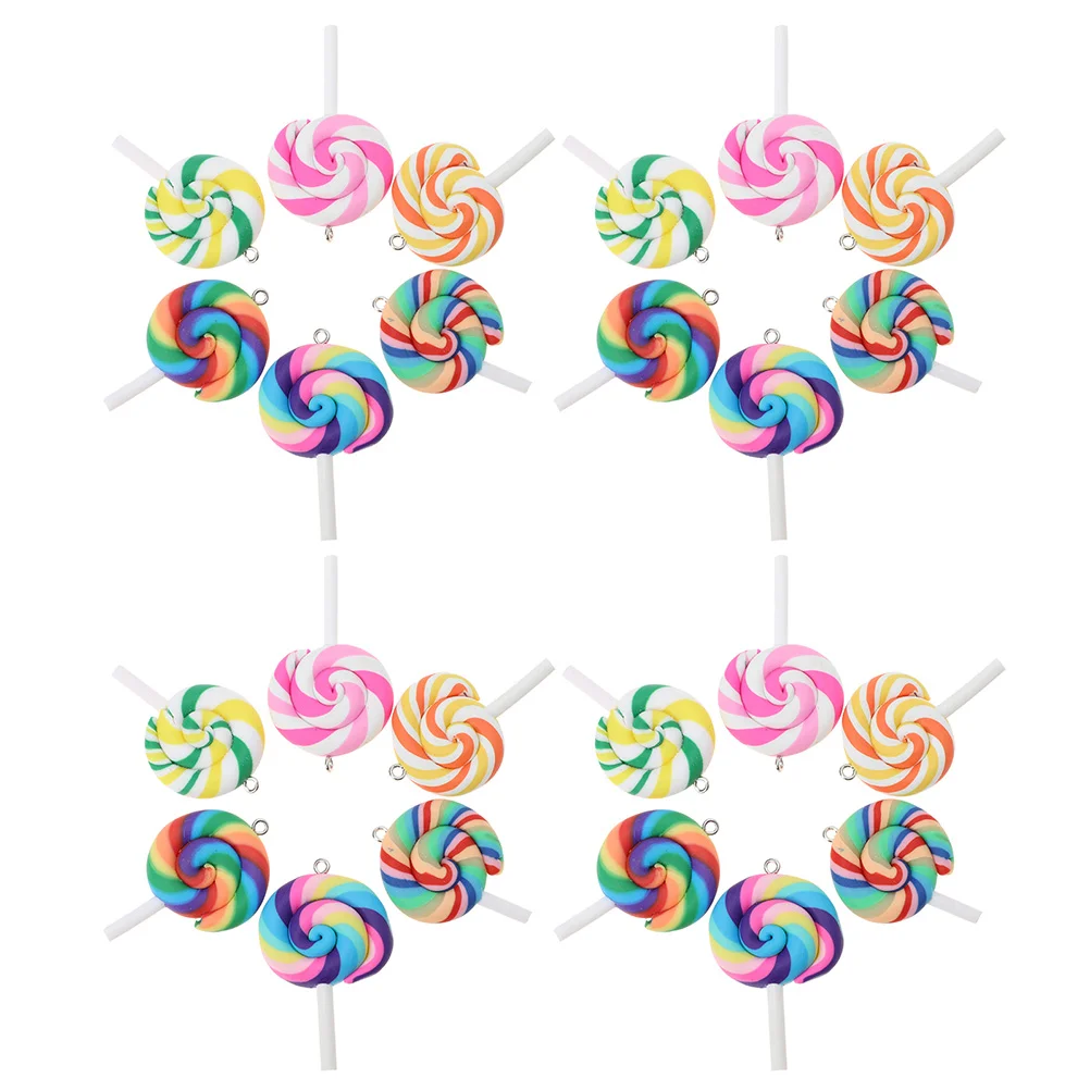 

30 шт. Подвески леденцы поддельные конфеты Подвески Серьги Подвески Брелок Аксессуары