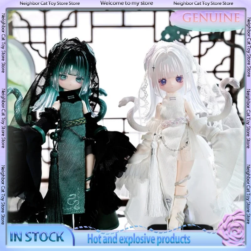 Фото В наличии: Новая коллекционная шарнирная фигурка Luluelf Story Limited Hang Card Ghost Hand Viper BJD, масштаб 1/12, в слепой коробке №1