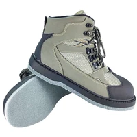 Fishing Waders Leather Felt or Rubber Sole Hunting and Fishing Shoes Rock Anti Skid Quick Drying Upstream Wading Boots