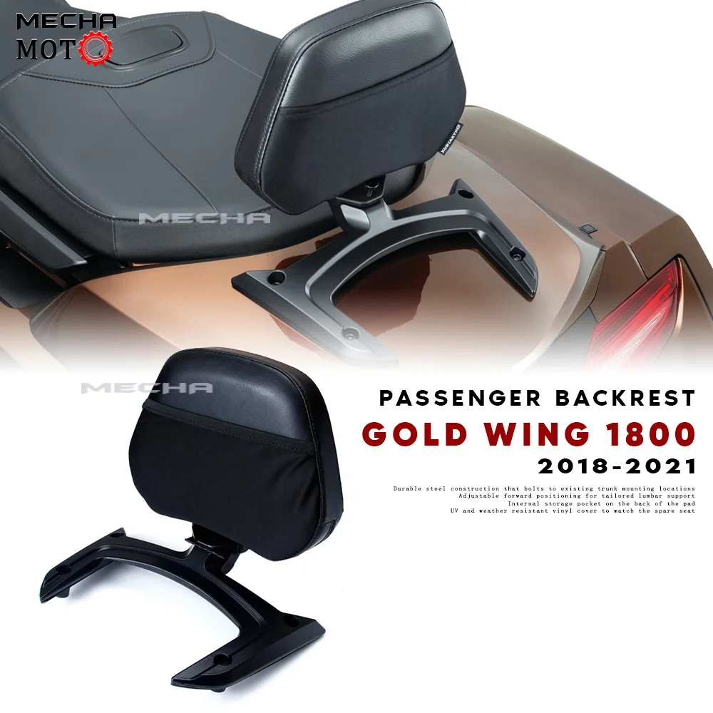 

2018-2021 Motorcycle Passenger Seat Rear Backrest Cushion Back Rest Pad For Honda Gold Wing Goldwing GL 1800 GL1800 GL1800B F6B