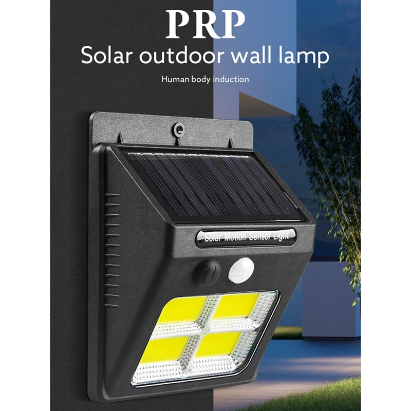 

HOT-Rechargeable Solar Light 32COB LED Waterproof PI55 Motion Sensor Security Solar Lamp Outdoor Emergency Wall Light