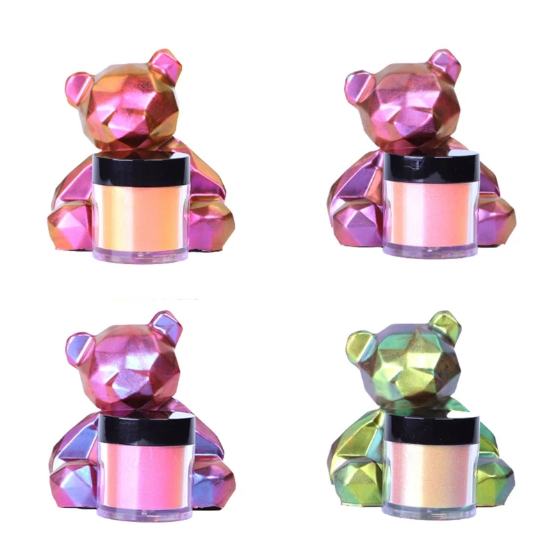 

4 Box Chameleon 4 Color Intense Colorshift Pigments Powder for Resin Crafts Tumblers Powder Pigment for Paint Crafts