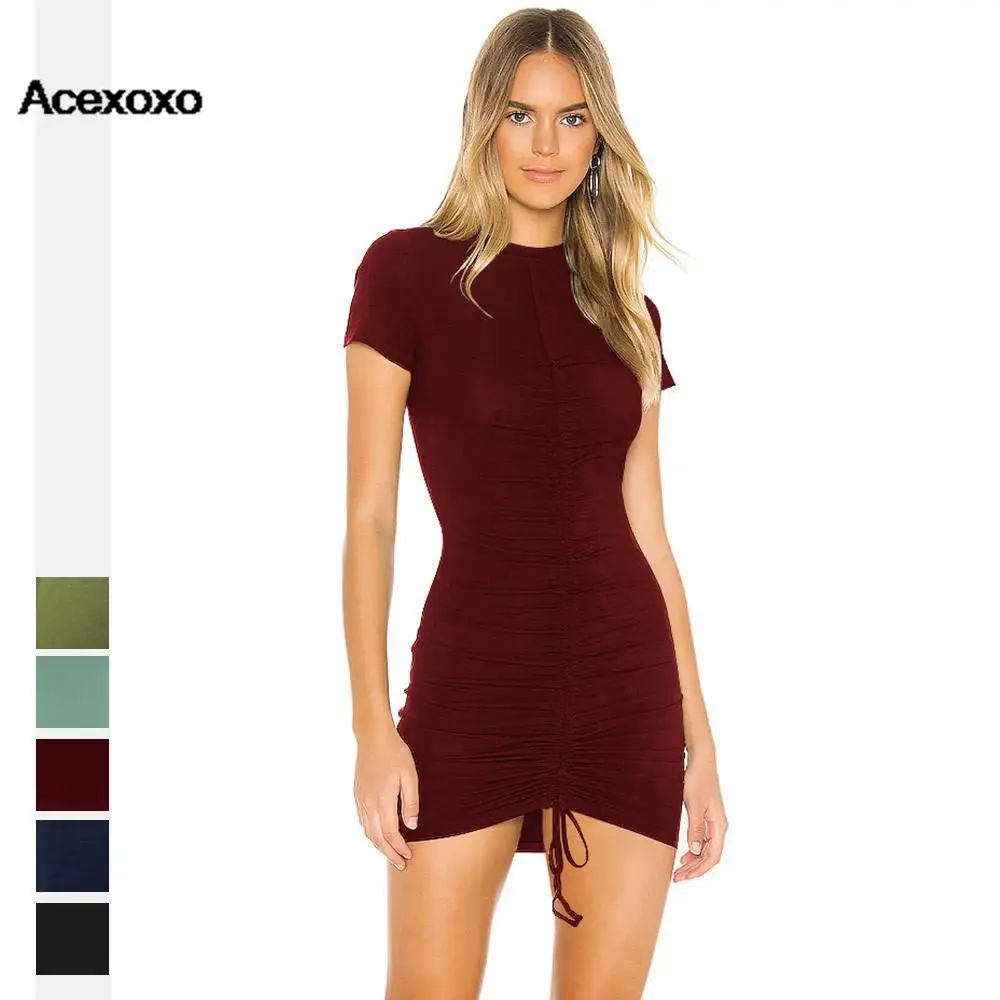 

2023 new spring and summer fashion Europe and the United States trend high-waisted temperament rope sheath dress women