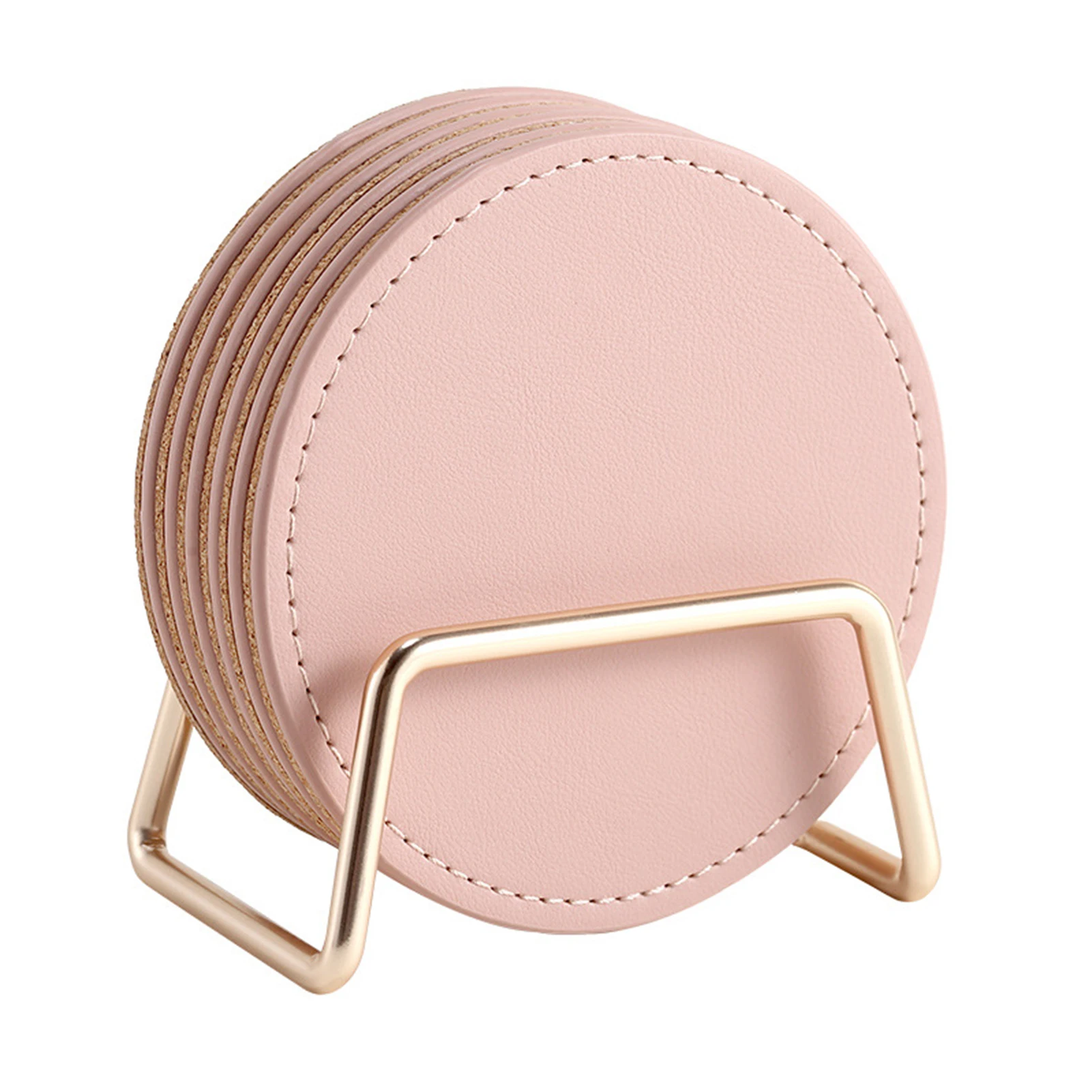 

Coffee Cup Anti Scalding Round Shape With Storage Rack Protective Drink Coaster