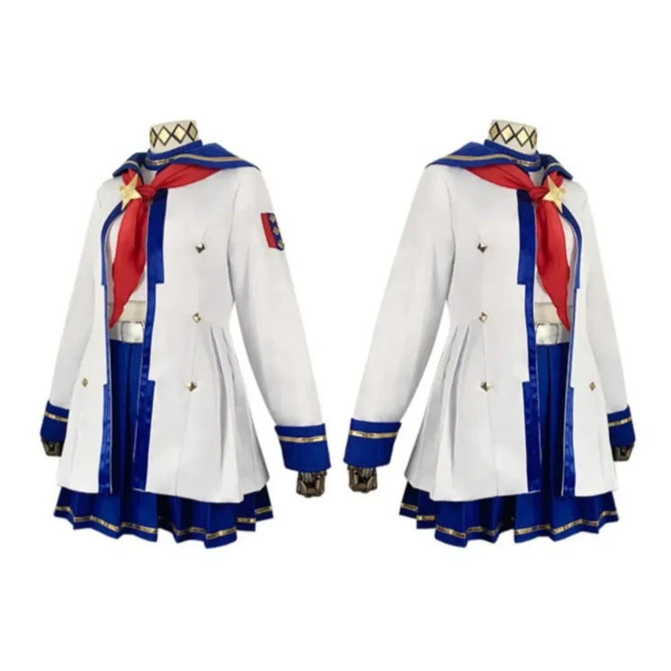 Фото Костюм для косплея по игре Umamusume: Pretty Derby Oguri Cap, белая матросская форма, юбка, пальто, карнавальный костюм для взрослых женщин №2