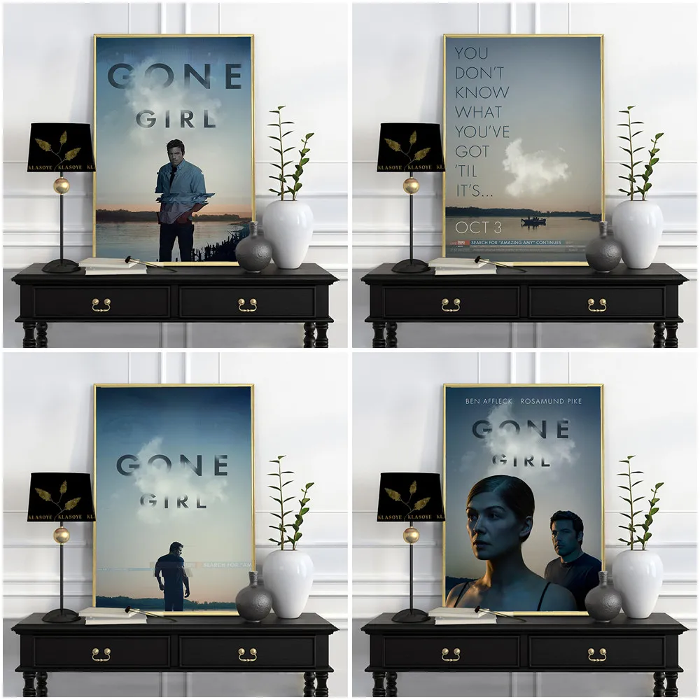 

Gone Girl Thriller Reasoning Movie Poster Film Illustration Art Print Wall Picture Decor Canvas Painting