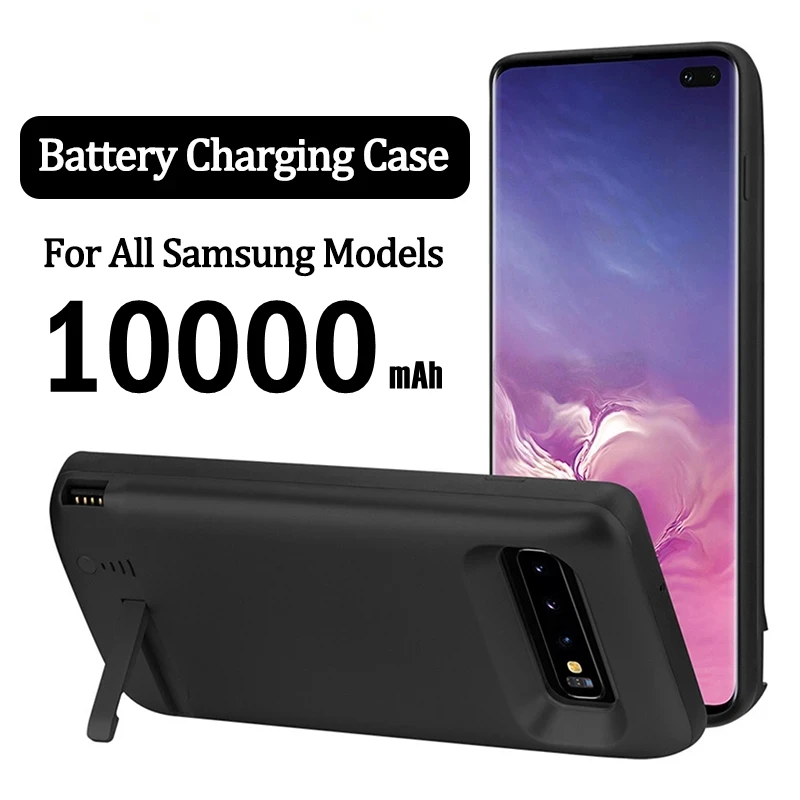 10000mAh Battery Charger Case For Samsung Galaxy S8 S9 S10 S20 S21 S22 plus Note 8 9 10 20 Plus Ultra Charging Case Power Bank