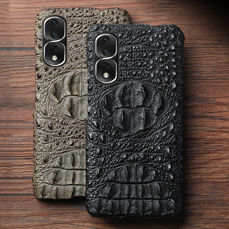 For Honor 80 70 60 50 pro plus phone case 80se magic 4Pro Luxury crocodile Leather Soft Silicone phone Back Cover funda