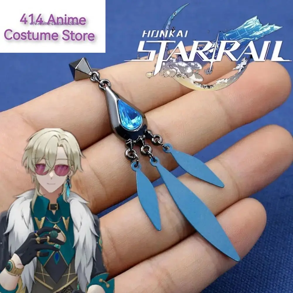 Игровые серьги-гвоздики Honkai со звездами и авантюрином аксессуары для ювелирных