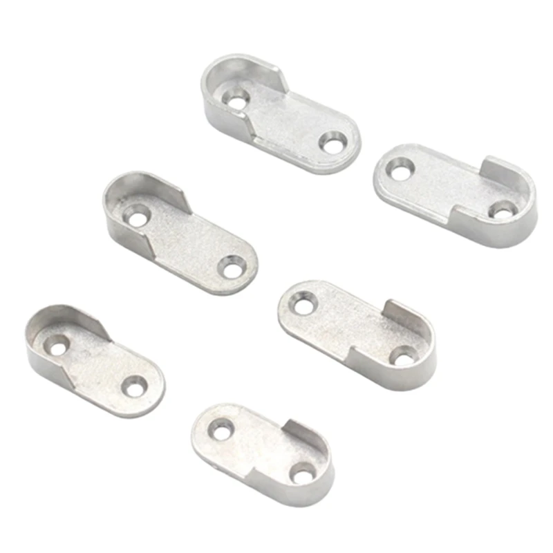 

L21C 4x Wardrobe Pole-Fittings Wardrobe Rail Rod-Bracket-Clothes Rail Wall Bracket-Wardrobe Pole Bracket-Rail Bracket-Support