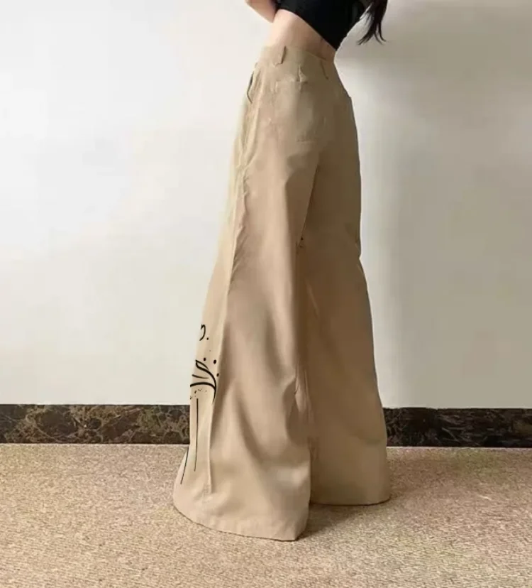 UOOZEE женские широкие брюки 2024 новые поступления модные повседневные свободные с