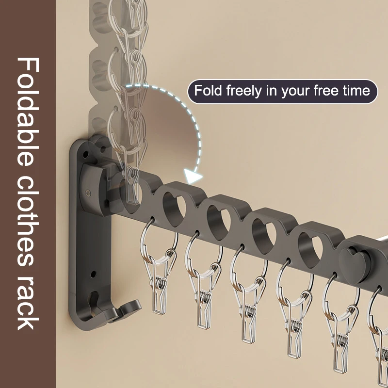 Сушильная Складная неперфорированная сушилка Настенная невидимая подставка с
