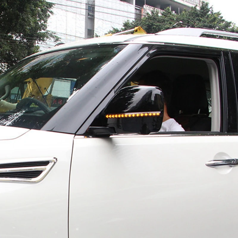 Автомобильное зеркало заднего вида зеркальная лампа для указателя поворота Nissan