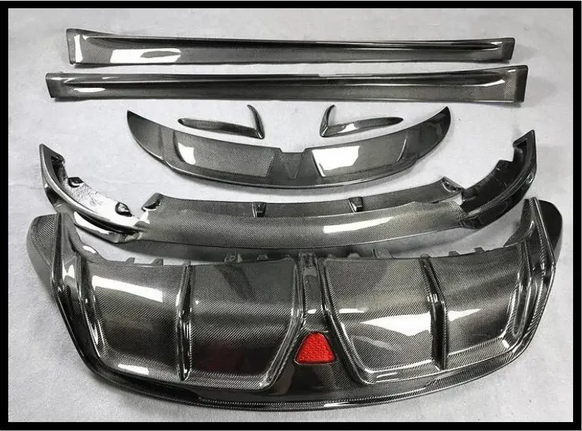 Передний бампер из кованого углеродного волокна задний спойлер диффузор