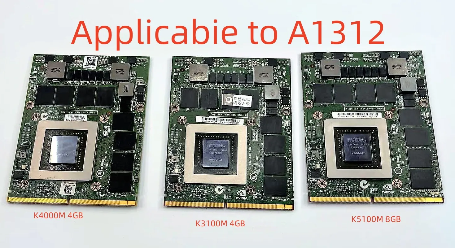 K3100M GDDR5 для портативного устройства 4 ГБ iMac A1311 A1312 HD4850M HD5750M HD6970m N15E-Q1-A2