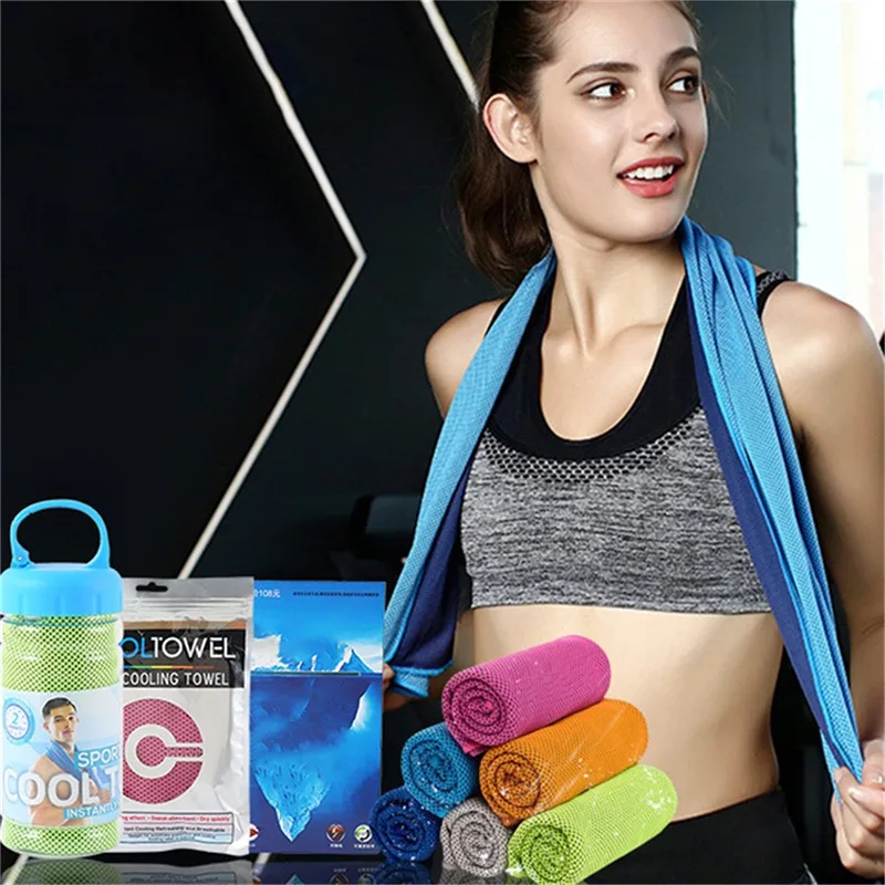 Быстросохнущее Охлаждающее Полотенце Из Полиэстера Спортивное Впитывающее Для