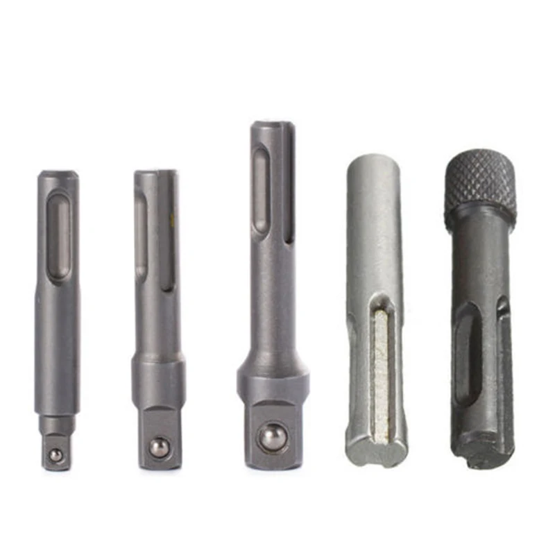 

5Pcs/set Socket Driver Adapter Drill Bit Adaptor 3/8 1/2 For SDS Plus Hammer Drill UK