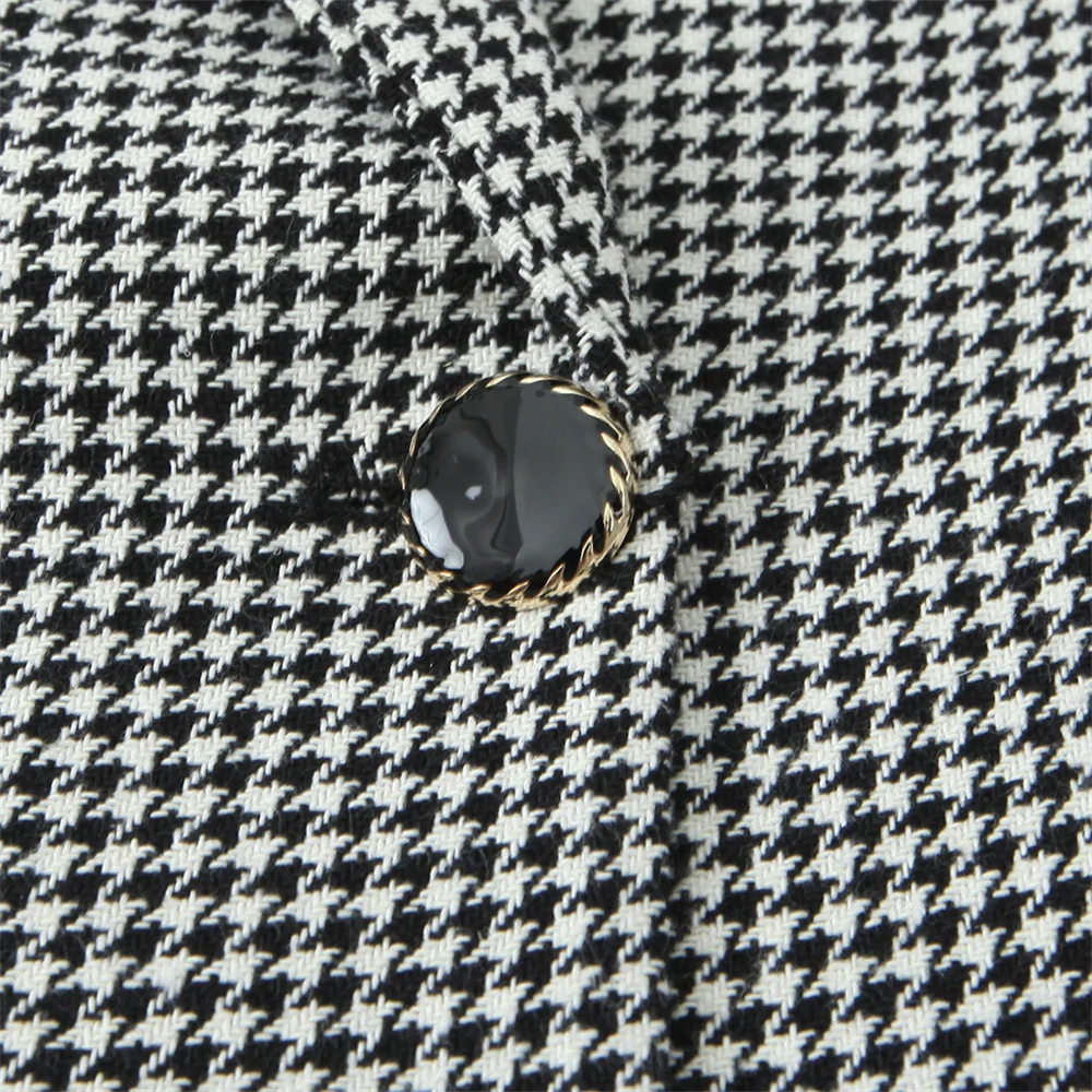 Осень/зима 2023 новый продукт темпераментное женское элитное черно-белое пальто с