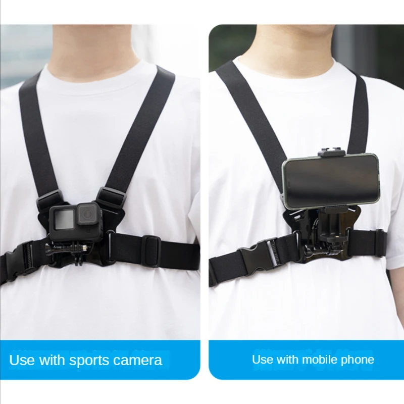 Chest Strap mount belt for Gopro hero 11 10 9 8 7 6 5 4 Insta360 R X2 X3 DJI Action 3 2 camera Harness Go Pro SJCAM Accessories
