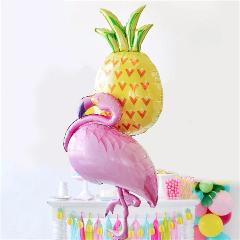 

Pineapple Flamingo Foil Balloons Flamingo Birthday Party Decorations Kids Ballons Tropical Hawaiian Luau Party Globos Supplies