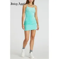 Juicy Apple Summer Low Neck Dress Women's long Sleeve Sleeveless Tank Top Bodycon Dress Dresses Casual Elegant Sheath Slim Dress 5