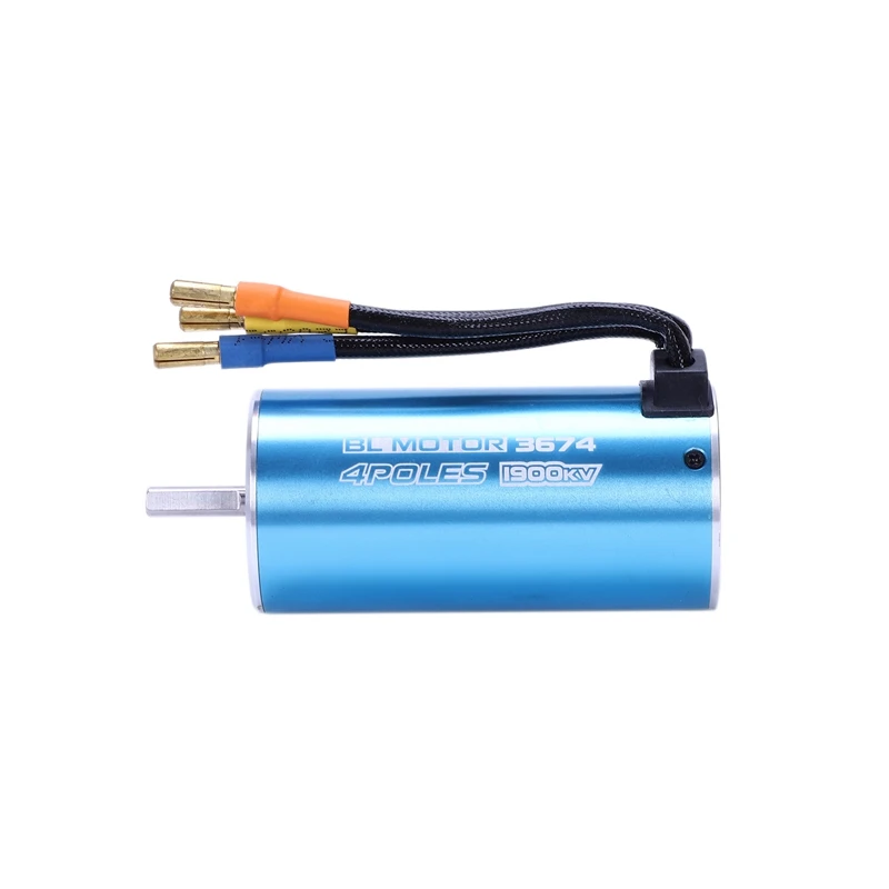 

Blue 3674 4 Poles 1900KV Sensorless Brushless Motor