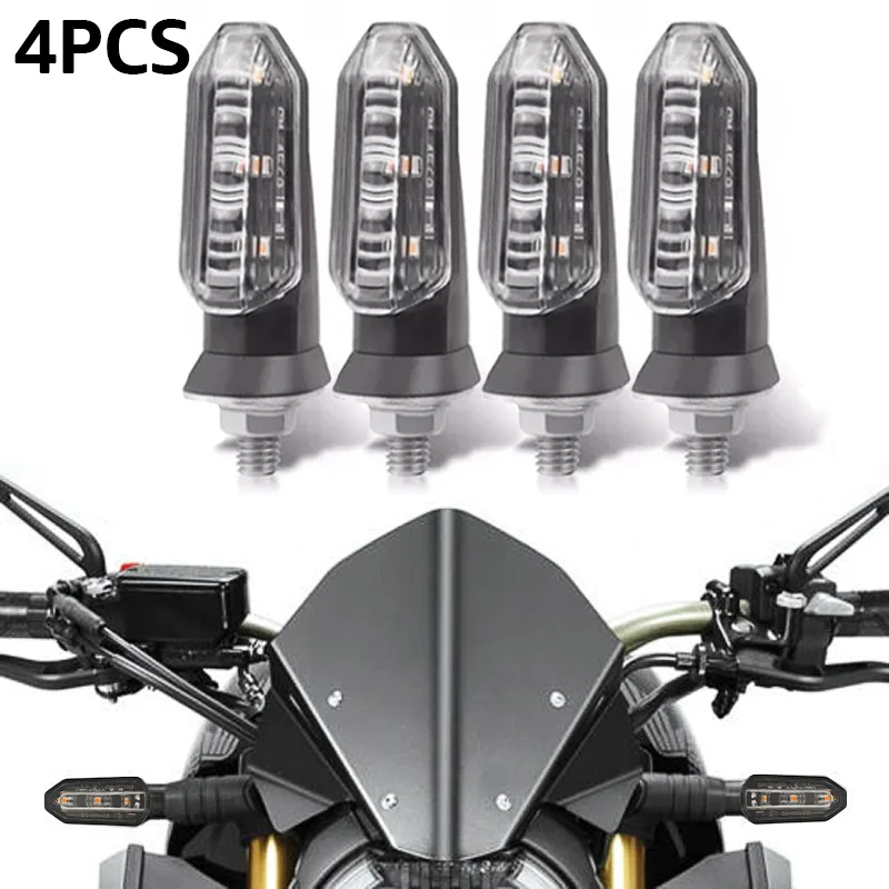 

Миниатюрные 8-мм светодиодные указатели поворота для мотоциклов, янтарные мигающие лампы 12В, аксессуары для модификации транспортных средств