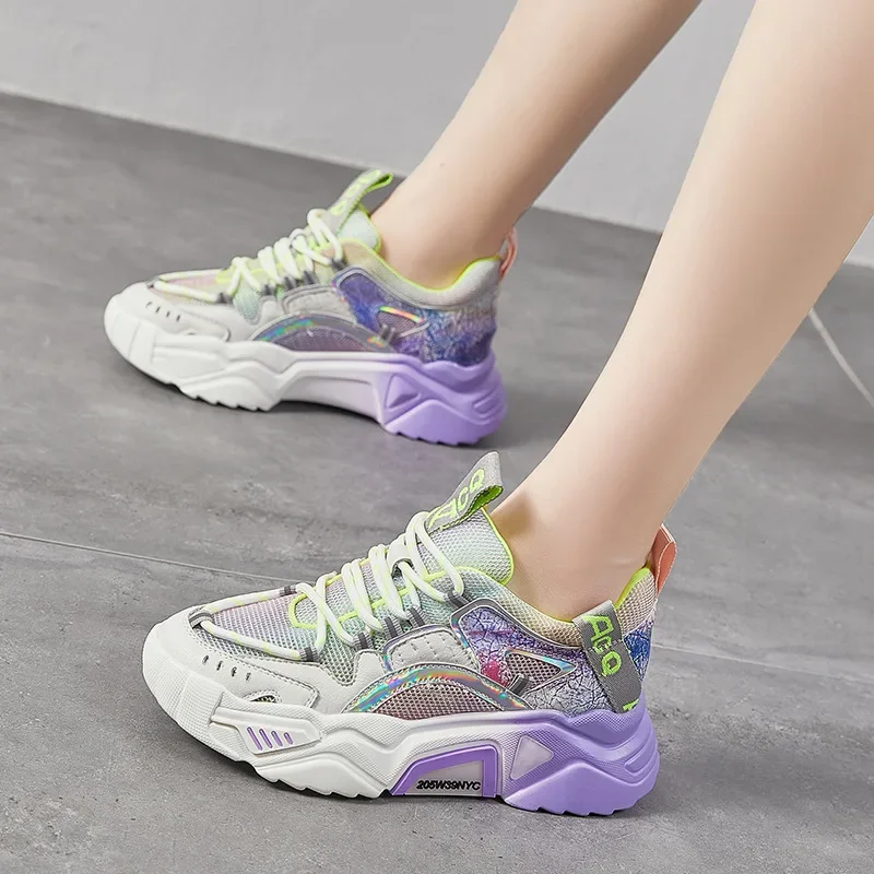 

Running shoes female spring and summer fashion old daddy shoes tide casual shoes female paired sports small white shoes female