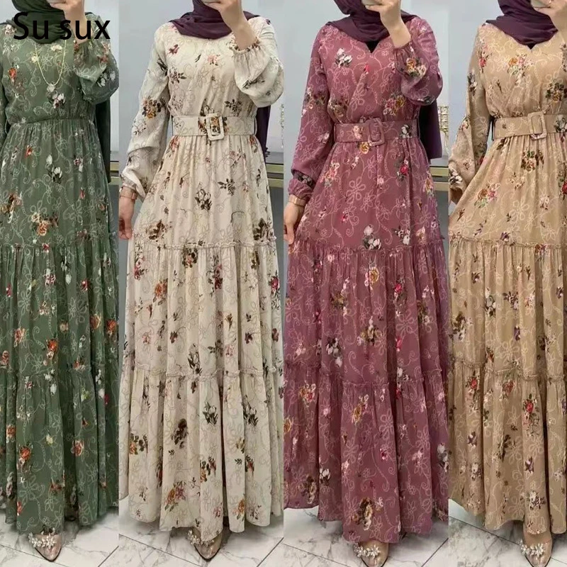 

Средний Восток Дубай Aabays для женщин мусульманское платье 2023 Ramadn Caftan Jalabiya Robe Femme Robe исламский Турция вечерняя вечеринка