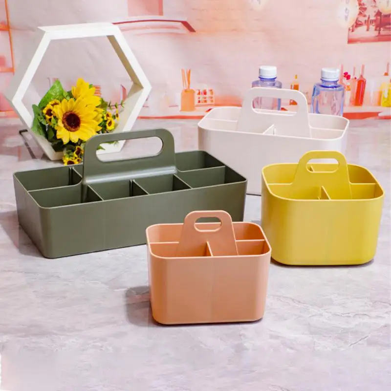 

Настольный пластиковый органайзер для всякой всячины, разделенная классификация корзина для канцелярских принадлежностей, органайзер для...