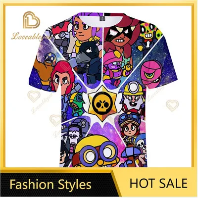 Летняя футболка для косплея с аниме играми 3D принтом модная Милая в стиле