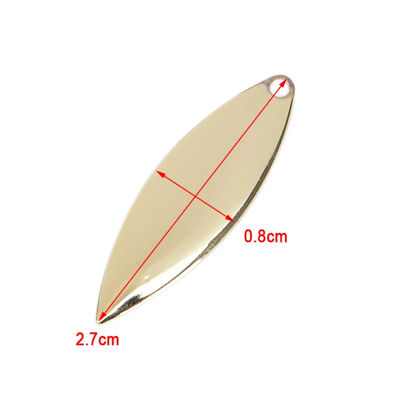 

50 шт., Верба, лезвия спиннера, гладкая отделка, искусственная приманка, рыболовные приманки, блесна, приманки для рыбалки