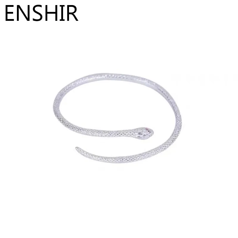 Креативный Открытый браслет ENSHIR в виде змеи для женщин и девушек, модное уникальное ювелирное изделие, семейный подарок для друзей, женские браслеты