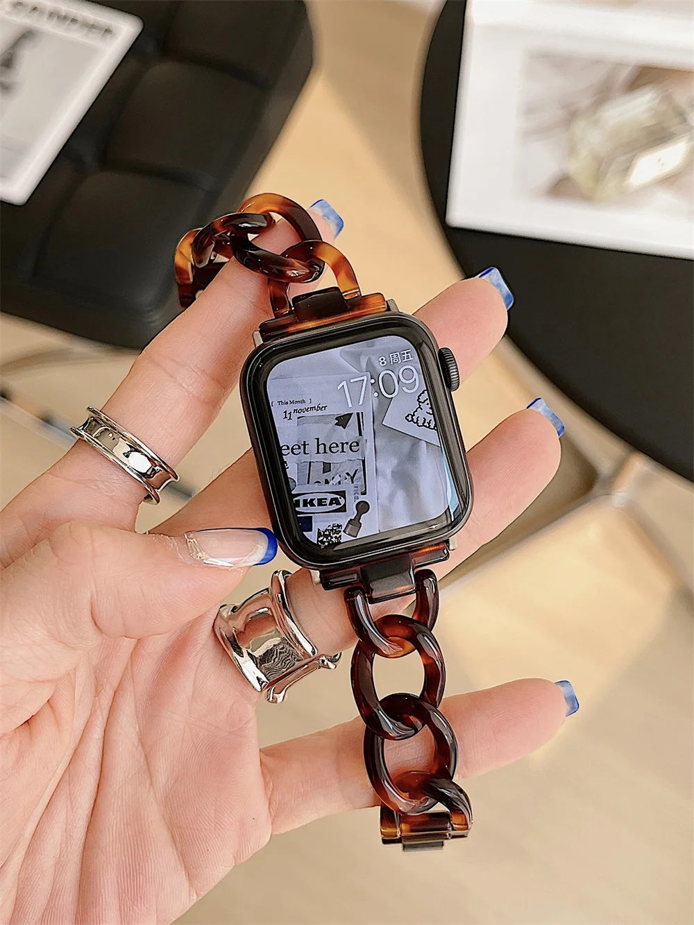 

Ремешок резиновый для apple Watch 6 5 4 band 42 мм 38 мм, браслет для iwatch 6 series 5 4 3/2 44 мм 40 мм для женщин