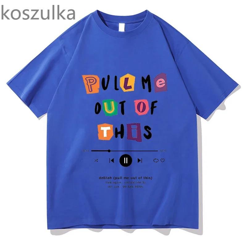 Футболки Fred Again на десять дней Забавные футболки из 100% хлопка с коротким рукавом и