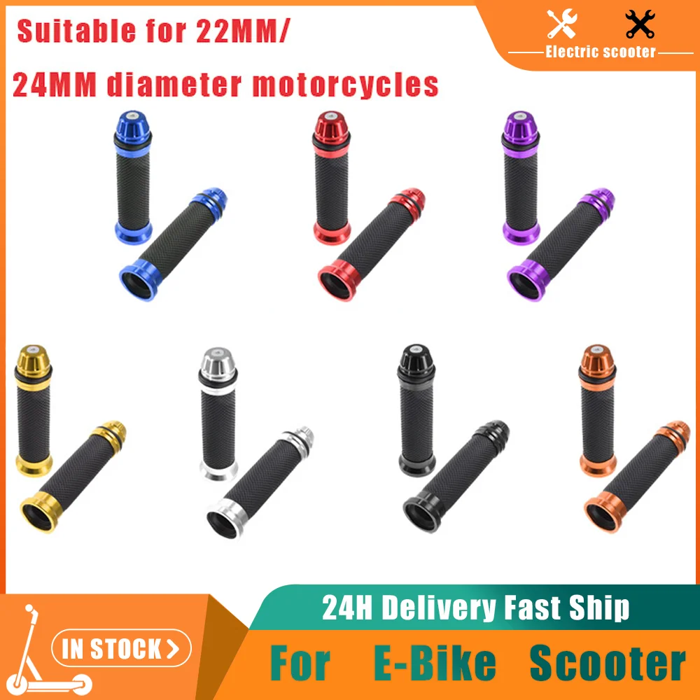 

For Motorcycle Bike Scooter Supermoto Dirt Bike Scooter Modified Handlebar Grip Gel Brake Handle Aluminum Rubber Hand Grip Bar