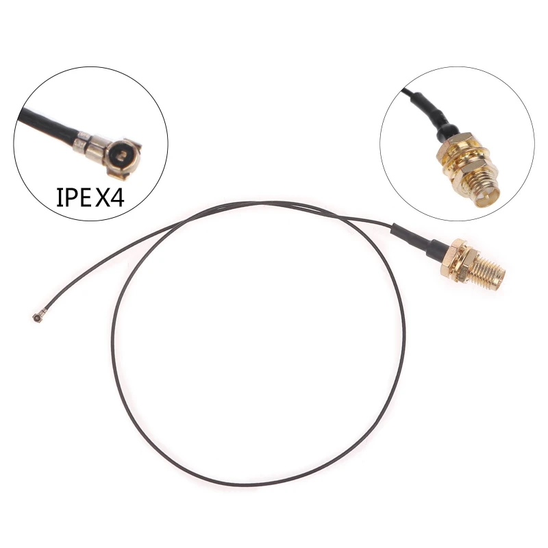 

MHF4/IPEX4/IPX4 U.FL to RP-SMA Cable MHF4 IPX (IPEX/U.FL) Female RF Pigtail Cable Low-Loss Extension Cable RF0.81mm