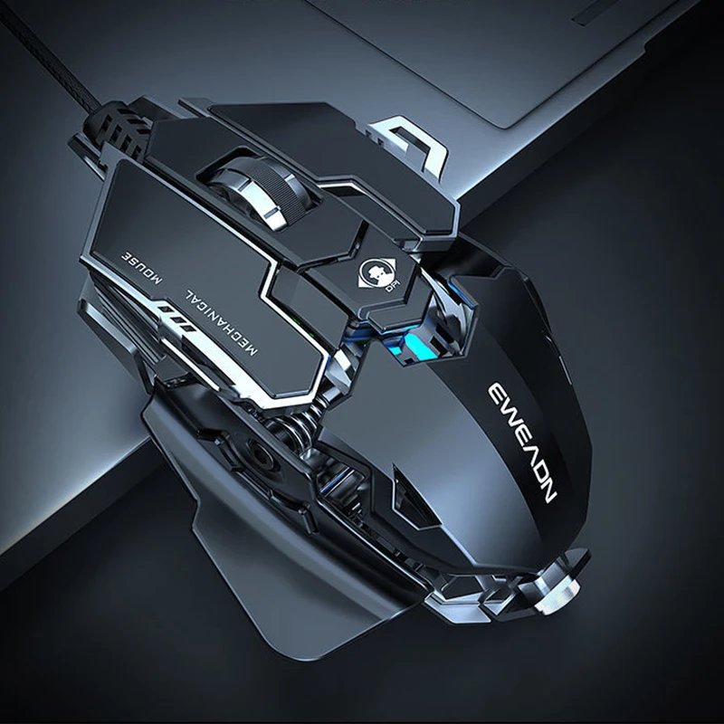 Мышь Компьютерная Проводная Mk500 A824F, 7 кнопок, 12800Dpi, 6 скоростей