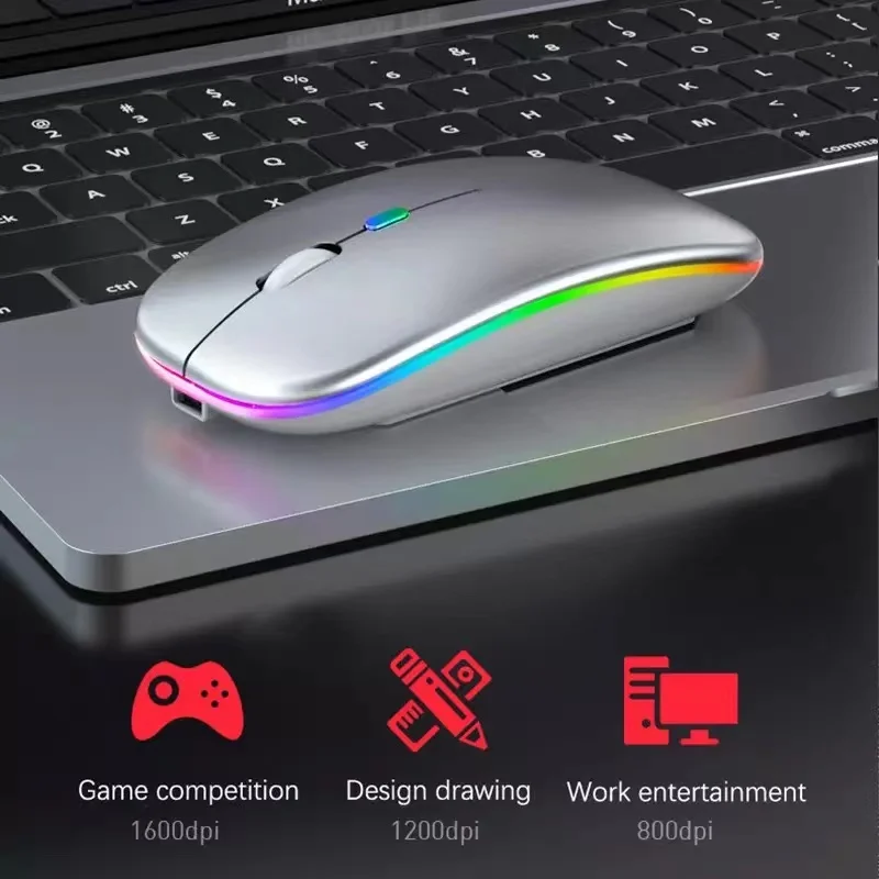 Bluetooth USB Беспроводная мышь Magic 2 бесшумный лазерный эргономичный дизайн сенсорный