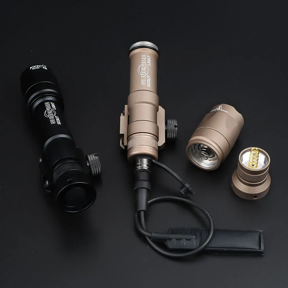Airsoft Surefir M600 M600C Weapon Light Outdoor Hunting Tactical Rifle Scout 340lumens Flashlight Fit 20mm Picatinny Rail | Спорт и