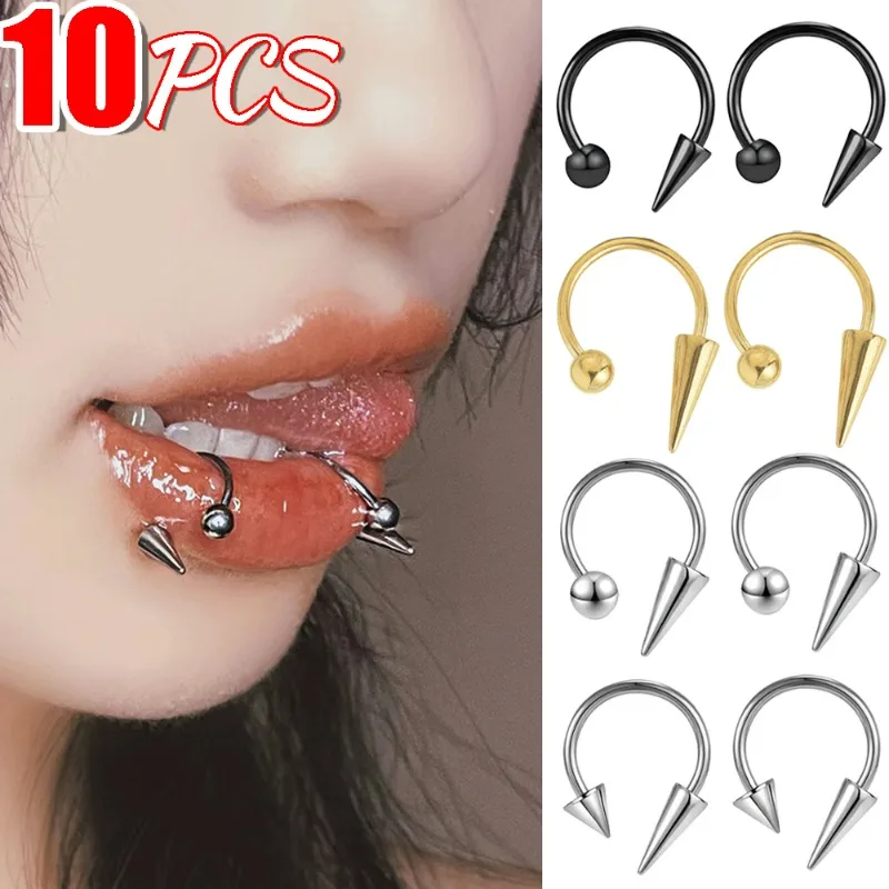 Искусственное кольцо для носа из нержавеющей стали кольца перегородки C-образный