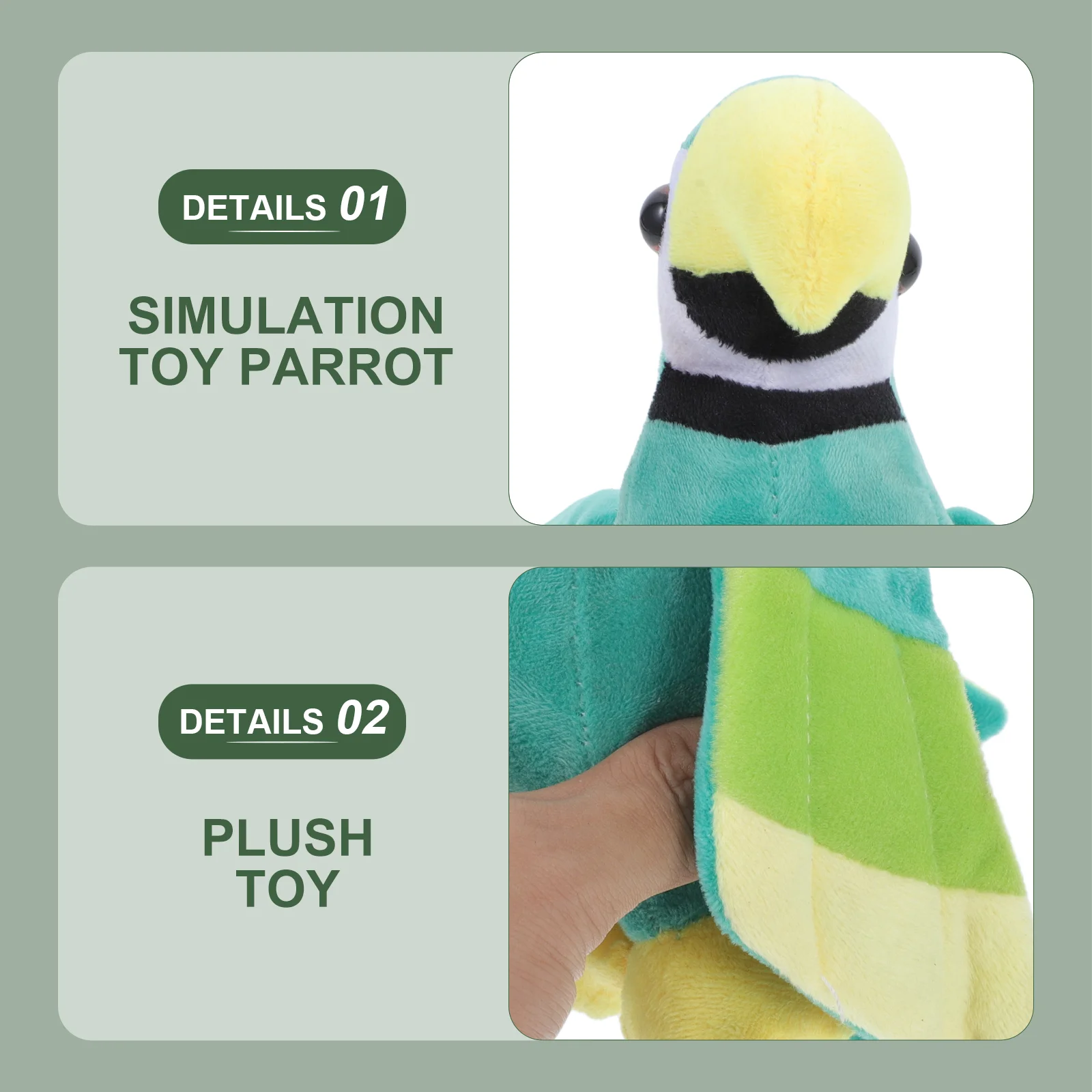 Мини-игрушки для малышей с попугаем птицами миниатюрные жевательные игрушки