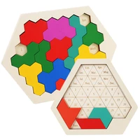 calendar jigsaw brain teaser wooden toys montessori puzzles education thinking games creative tangram intelligence toys for kids