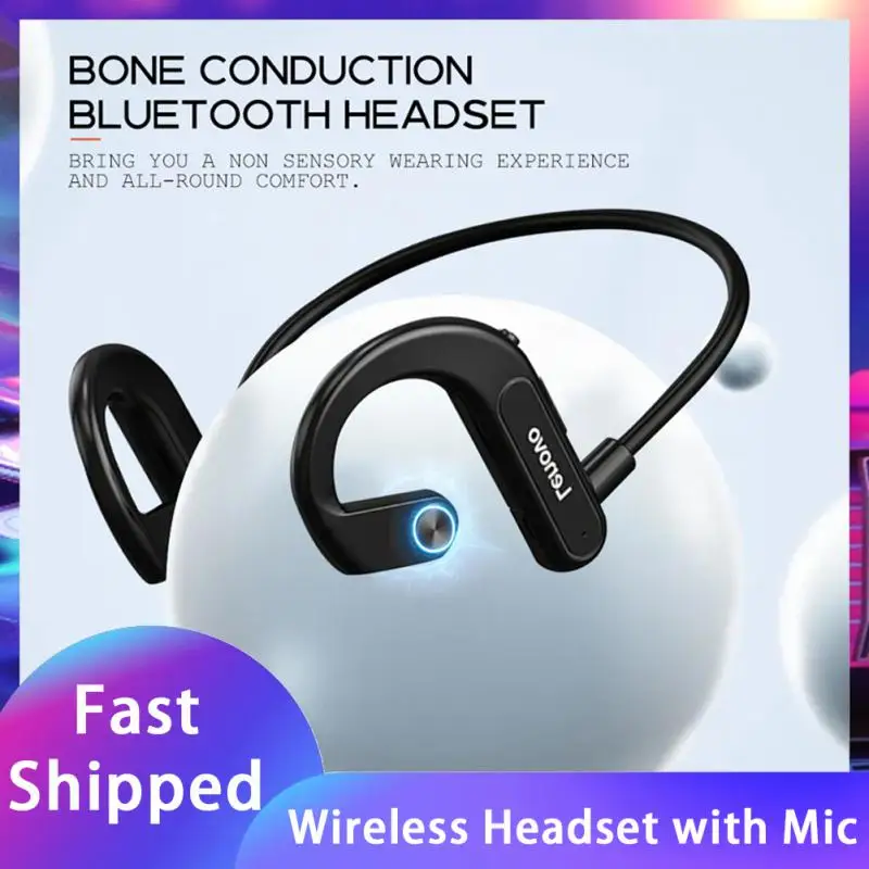 Lenovo X3 Bone Conduction Bluetooth Headphones Sport Running Headset Waterproof Wireless Earphone With Mic For Cycling Driving