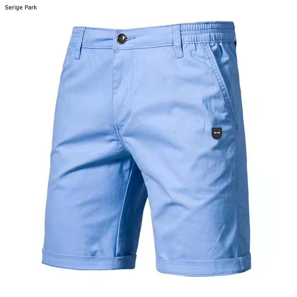 2022 new summer men's pantalong short casual business pants serige park france style short high quality classical fashion cotton