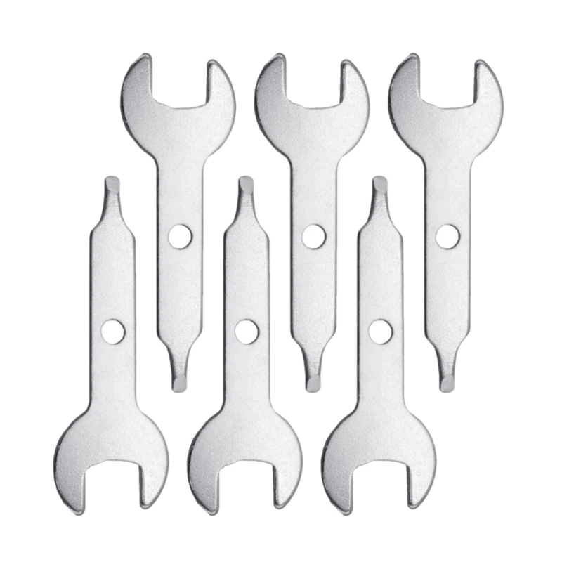 

6/10Pieces Collet Wrench Key Stainless Steel Collet Wrenches for Engraving Machine Equipment Tool Nut Spanner Wrench